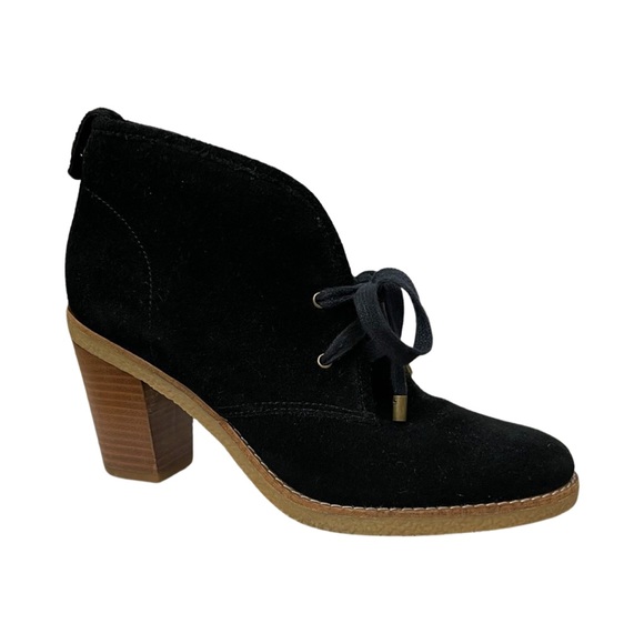 Coach Nikol Black Suede Booties Boots - Picture 1 of 14